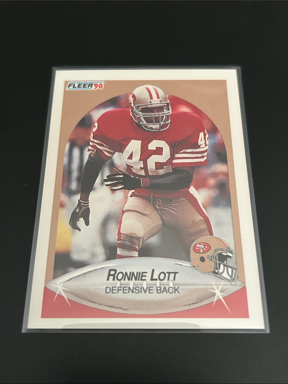 Ronnie Lott San Francisco 49ers Vintage Football Card - Red